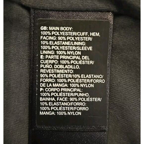 The North Face Faux Fur Bomber Jacket Women's Small Vertical Stripe Dark Grey - Picture 11 of 13